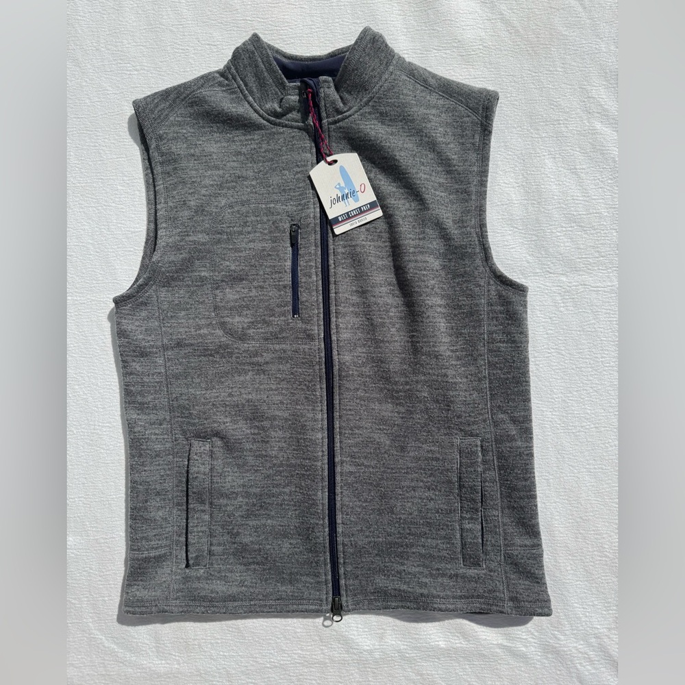 NWT Boys johnnie-O Charcoal Sleeveless Vest 16